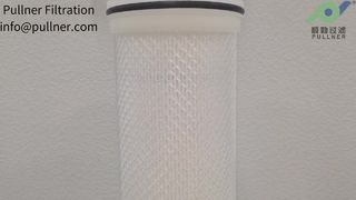 パーム油精製用 60 インチ高流量フィルター カートリッジ | 高温 PET プリーツ メディア