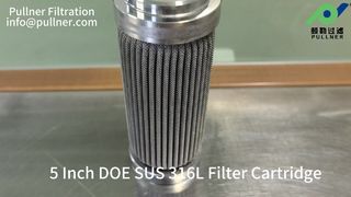 5 インチ SUS 304 ステンレス鋼フィルター カートリッジ – 高流量水濾過ビデオ