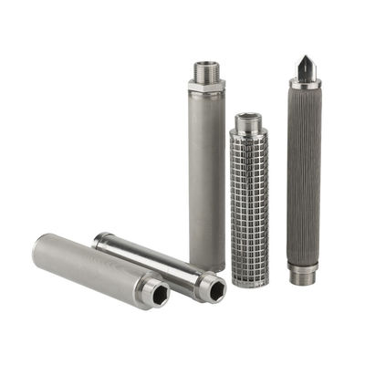 PHSVシリーズ メタルフィルターカートリッジ 螺旋型溶接肋骨と高強度フィルタリングのためのV形のワイヤー