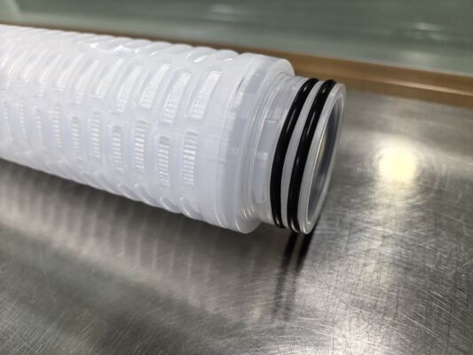 高流量化学薬品および高純度液体ろ過用の PES 膜を備えたカスタマイズされた PES プリーツ フィルター カートリッジ